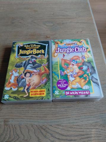 Disney Jungle Boek en Jungle Club op videoband.  beschikbaar voor biedingen