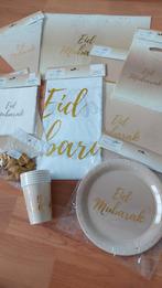 Eid decoratie Eid golden taupe met goudfolie, Nieuw, Ophalen of Verzenden