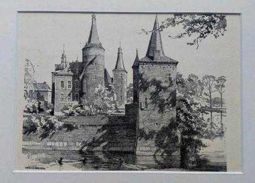 Hoensbroek ... H.E. Roodenburg ..., Antiek en Kunst, Kunst | Etsen en Gravures, Ophalen of Verzenden