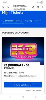 K3 orginals, Tickets en Kaartjes, Twee personen