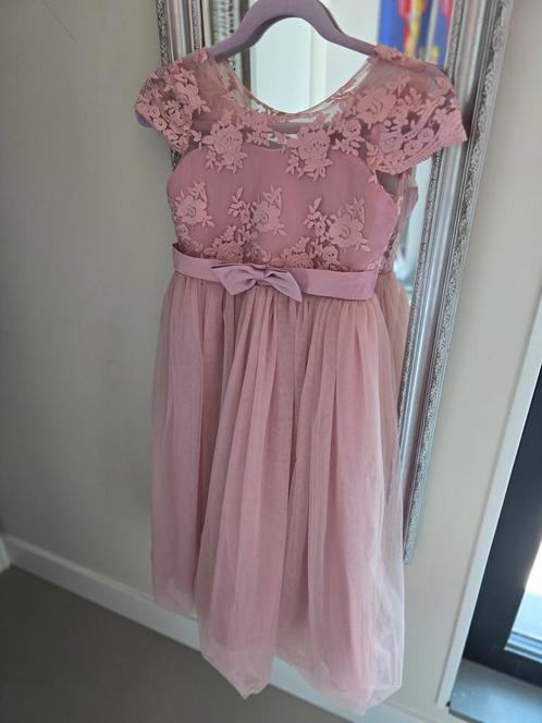 Nieuwe bruidsmeisjesjurk oud roze, maat 134, Kinderen en Baby's, Kinderkleding | Overige, Nieuw, Meisje, Ophalen of Verzenden