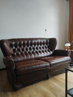 Vintage leren bank - Middelburg centrum, Ophalen