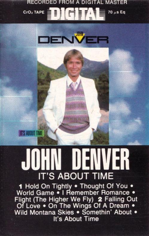 JOHN DENVER - IT'S ABOUT TIME (CASSETTEBANDJE), Cd's en Dvd's, Cassettebandjes, Zo goed als nieuw, Origineel, Pop, 1 bandje, Ophalen of Verzenden