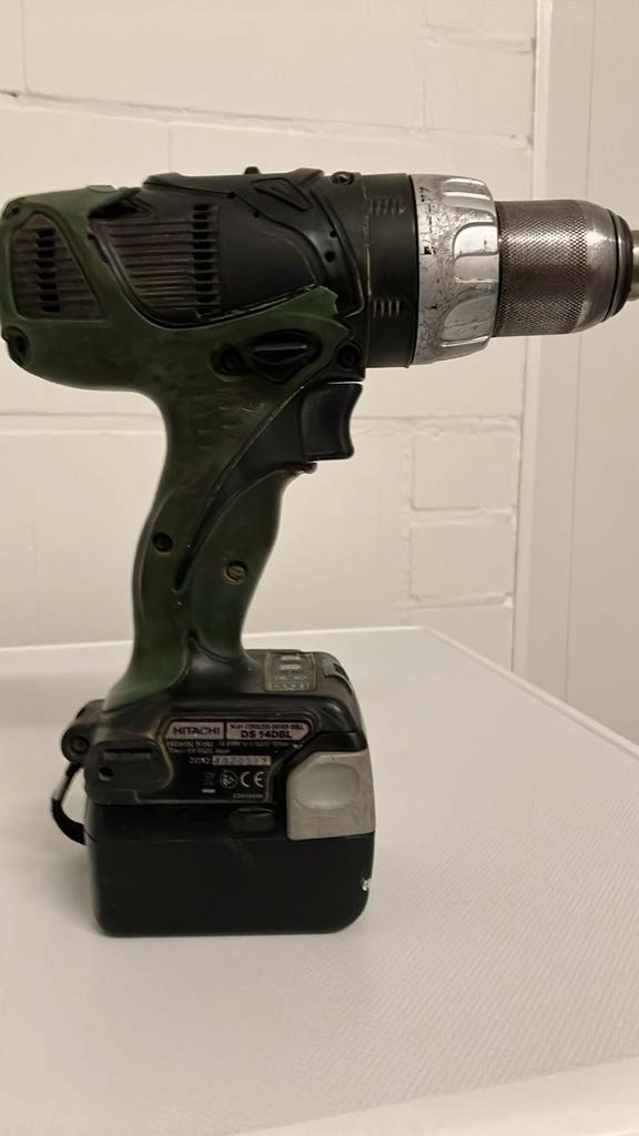 Hitachi DS14DSDL 14.4V Accuboormachine - Gebruikt, Doe-het-zelf en Verbouw, Gereedschap | Boormachines, Gebruikt, Boor- en Schroefmachine