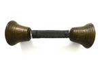 Dubbele bronzen bel no. 12 handbel schoolbel met luide klank, Ophalen of Verzenden