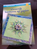 Kleurrijk borduren op papier, Ophalen of Verzenden, Zo goed als nieuw