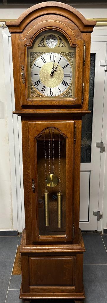 Tempus Fugit pendule staande klok - werkt nog goed !, Antiek en Kunst, Antiek | Klokken, Ophalen