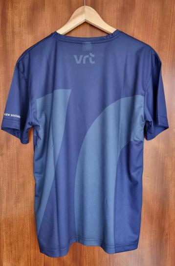 Exclusief sport T-shirt met VRT logo, kleur blauw, maat M beschikbaar voor biedingen