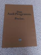 Audi Programma Prijslijst, Boeken, Ophalen of Verzenden, Zo goed als nieuw, Audi