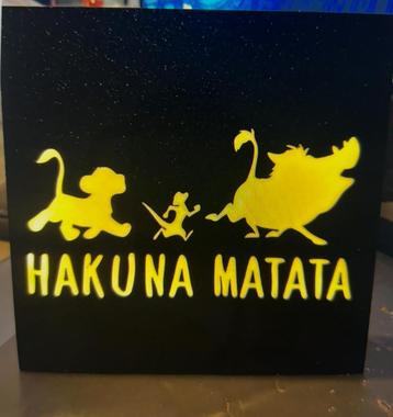 Lion King Hakuna Matata Lightbox beschikbaar voor biedingen
