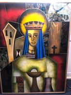 Kleurrijk religieus kunstwerk, Ophalen