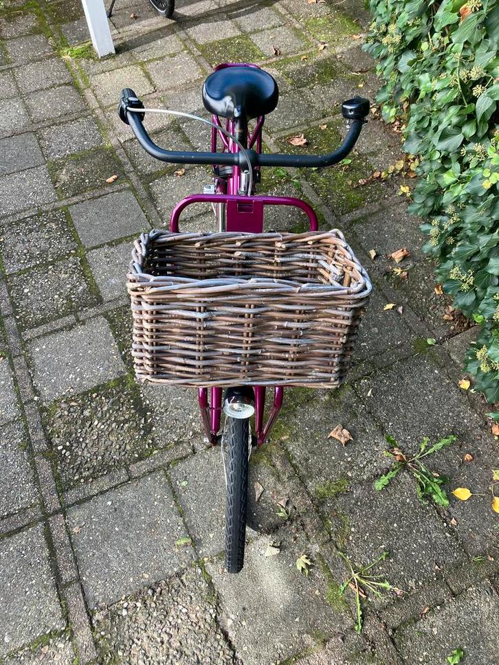 Paarse Cortina U4 kinderfiets 24 inch met mand, Fietsen en Brommers, Fietsen | Meisjes, Gebruikt, 24 inch, Ophalen