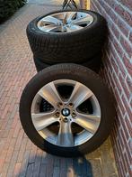 Originele BMW 5 serie velgen met winterbanden., Gebruikt, Banden en Velgen, 17 inch, Personenwagen