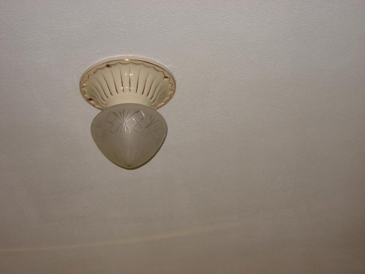 Art Nouveau Keramiek Plafondlamp, Antiek en Kunst, Antiek | Keramiek en Aardewerk, Ophalen of Verzenden