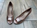 Lina Locchi pumps peeptoes maat 37 champagne zilver roze, Kleding | Dames, Schoenen, Ophalen of Verzenden