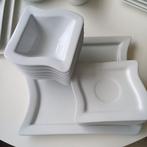 Wit servies goed, Huis en Inrichting, Keuken | Servies, Ophalen, Zo goed als nieuw, Bord(en), Overige stijlen