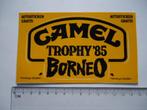 sticker CAMEL TROPHY 85 borneo race landrover land rover, Verzenden