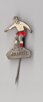 Voetbal Zilvervoetje JV Arkel speldje, Verzamelen, Speldjes, Pins en Buttons, Gebruikt, Niet vindbaar, Niet vindbaar, Speldje of Pin