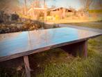 Massief marmeren tafel, Huis en Inrichting, Tafels | Salontafels, Ophalen, Gebruikt, 50 tot 100 cm, 150 tot 200 cm
