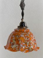 Spatter Art Deco Hanglamp, Gebruikt, Art deco, Ophalen of Verzenden, Glas