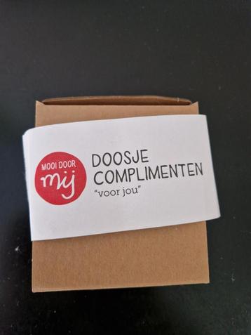 Doosje complimenten 7 stuks mooi door mij 