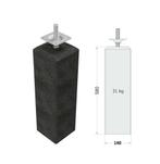 Betonpoer 14x14x58 vellingkant, Ophalen, Nieuw