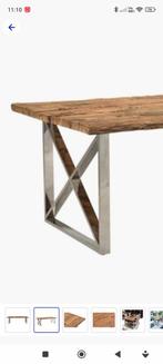 Eettafel poten zilver Nieuw in de verpakking, Ophalen of Verzenden, Zo goed als nieuw, Rechthoekig, 50 tot 100 cm