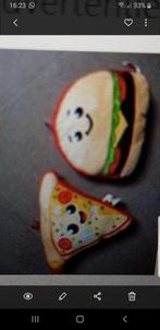Knuffel hamburger en pizzapunt, Ophalen of Verzenden, Zo goed als nieuw, Overige typen