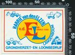 Sticker: Harrie Van Elzen Loonbedrijf - Langenboom (2), Ophalen of Verzenden, Zo goed als nieuw, Bedrijf of Vereniging