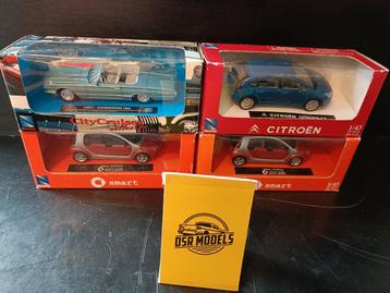 1:43 New Ray modellen Smart Citroen Ford beschikbaar voor biedingen