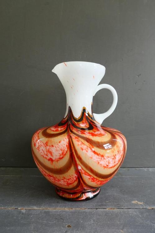 Vintage Carlo Moretti vaas voor V.B. Opaline Florence Italy, Antiek en Kunst, Antiek | Vazen, Verzenden