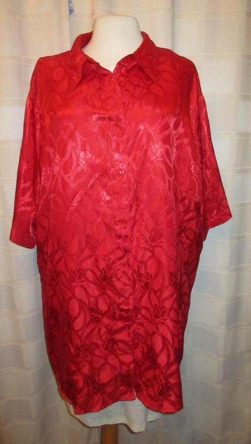 Feestelijke rode blouse maat 52/54 A18, Kleding | Dames, Grote Maten, Nieuw, Blouse of Tuniek, Rood, Ophalen of Verzenden