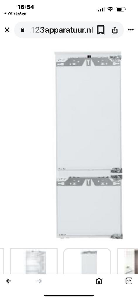 .koelvriescombinatie zie verdere  beschrijving, Witgoed en Apparatuur, Koelkasten en IJskasten, Gebruikt, Met aparte vriezer, 200 liter of meer