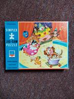 Simplex houten legpuzzel circusclowns, 2 tot 4 jaar, Gebruikt, 10 tot 50 stukjes, Ophalen of Verzenden