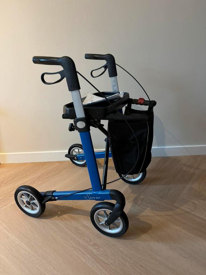 Rollator rehasense server licht gewicht softbanden dienblad, Diversen, Rollators, Gebruikt, Lichtgewicht, Opvouwbaar, Ophalen