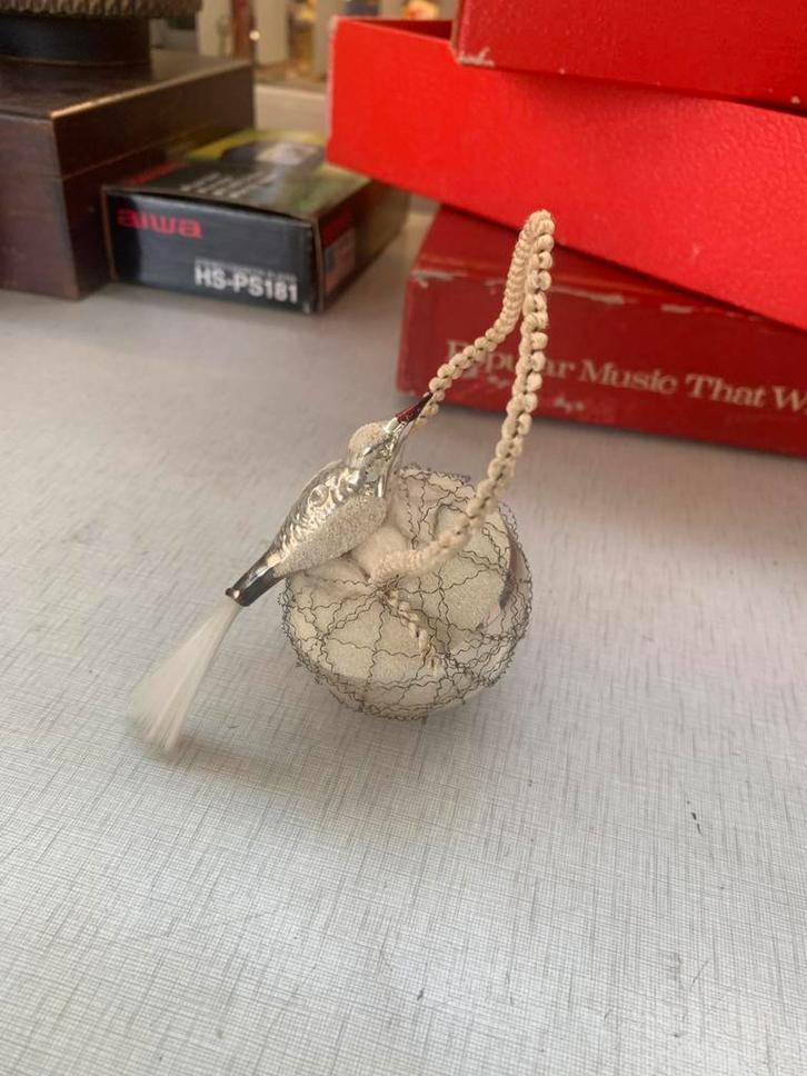 Kerstbal mooie partij luxe antieke vogels kerstballen enz, Diversen, Kerst, Zo goed als nieuw, Ophalen of Verzenden