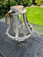 Plafondkandelaar hout, Gebruikt, 25 tot 50 cm, Ophalen of Verzenden, Grijs