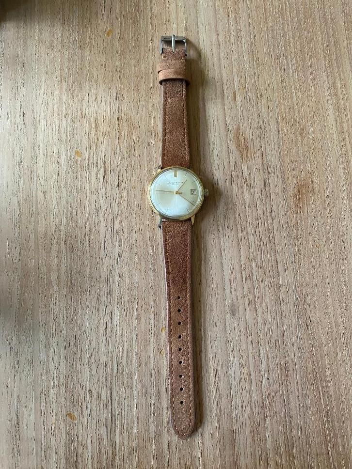 Baume & Mercier heren horloge, Sieraden, Tassen en Uiterlijk, Horloges | Antiek, Polshorloge, Overige merken, Overige materialen