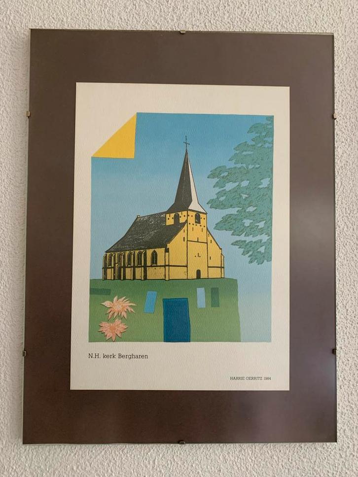 Harrie Gerrits 3 Schilderijen, Antiek en Kunst, Kunst | Etsen en Gravures, Ophalen
