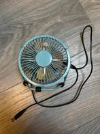 Mini usb ventilator voor onderweg auto laptop kinderkamer, Ophalen of Verzenden, Nieuw, Tafelventilator