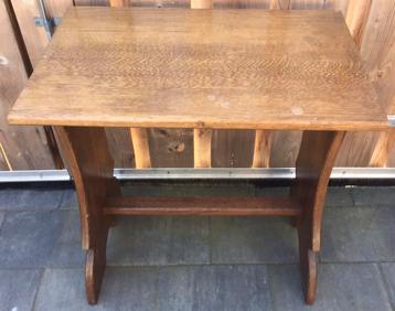 OUD EIKEN TELEFOONTAFELTJE / PLANTENTAFEL/ BIJZETTAFEL beschikbaar voor biedingen
