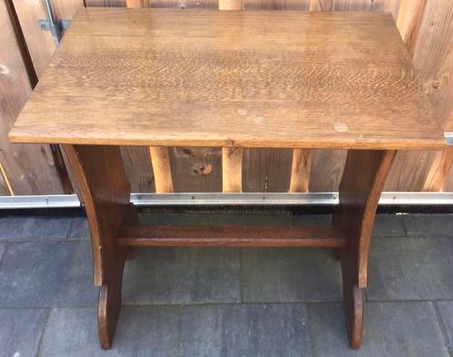 OUD EIKEN TELEFOONTAFELTJE / PLANTENTAFEL/ BIJZETTAFEL, Huis en Inrichting, Woonaccessoires | Overige, Gebruikt, Ophalen of Verzenden