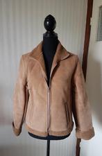 Koopje! Mooie camel suede look met teddy jas, maat 36 / 38., Kleding | Dames, Jassen | Winter, Verzenden, Beige, Maat 36 (S), DNG