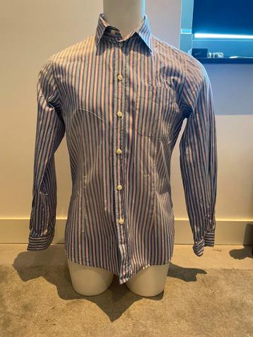 Armani Jeans polo heren | Blauw-wit | Vintage beschikbaar voor biedingen