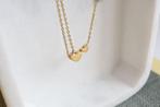 18 Karaat Gouden Ketting met Hartjes, Ophalen of Verzenden, Zo goed als nieuw, Goud, Goud