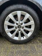 Audi a4 a6  winterbanden Continetal 225-55-17 et35 5x112, Auto-onderdelen, Banden en Velgen, Ophalen, Gebruikt, Banden en Velgen