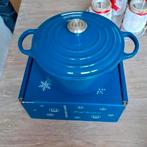 Blauwe Gietijzeren Braadpan 24cm - Nieuw in Doos!, Ophalen of Verzenden, Nieuw, Gietijzer, Koekenpan of Braadpan