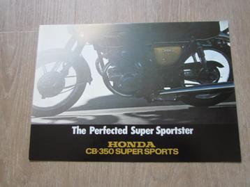 Honda CB350 Super Sports brochure folder 1973 beschikbaar voor biedingen