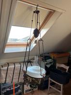Schippers hanglamp compleet met glazen kap en kralen, Antiek en Kunst, Ophalen of Verzenden