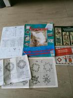 Vintage borduur boekjes en patronen, bloemen, figuren, Kerst, Ophalen of Verzenden, Gebruikt, Patroon